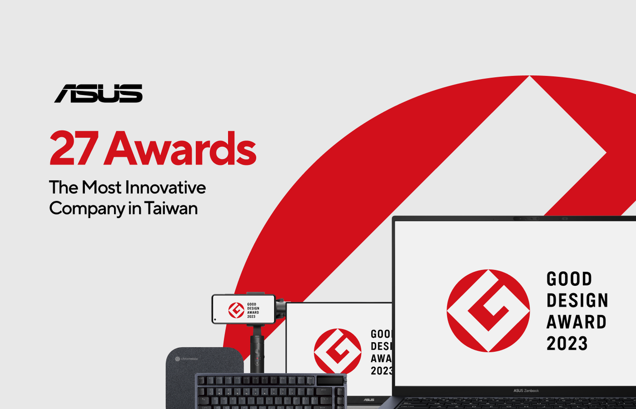 ASUS Wins 27 Accolades at the Prestigious 2023 Good Design Awards